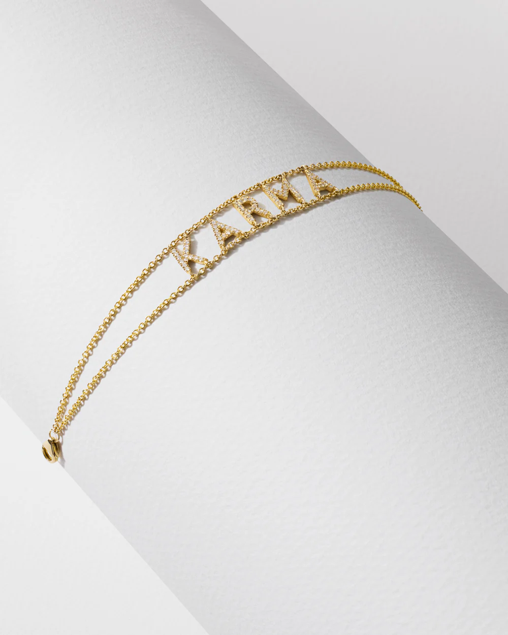 Diamond 'Karma' Say Something Bracelet - Image 3