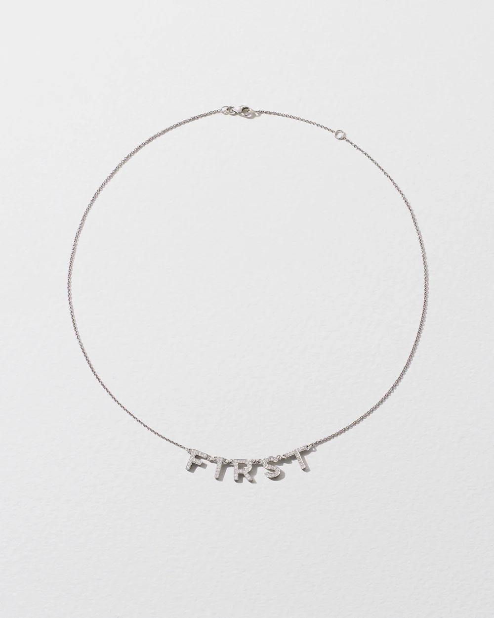 Personalised Diamond Letter Necklace - Image 3