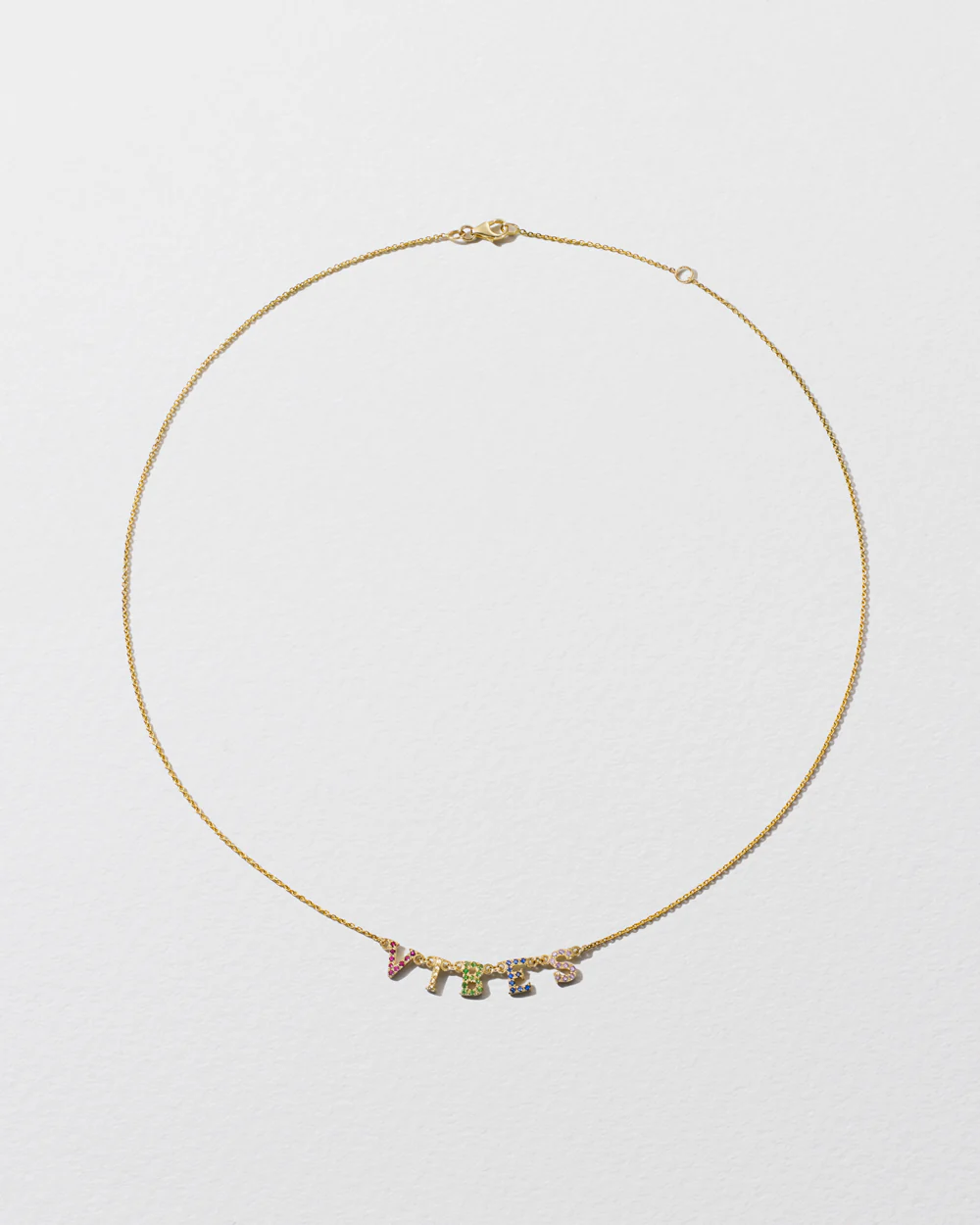 Personalised Rainbow Letter Necklace - Image 3