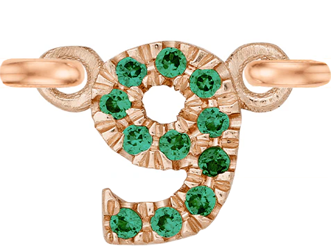 Rose Gold, Green Garnet Number - Image 11