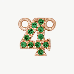 Rose Gold, Green Garnet Number - Image 17