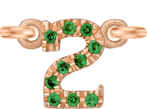 Rose Gold, Green Garnet Number - Image 5