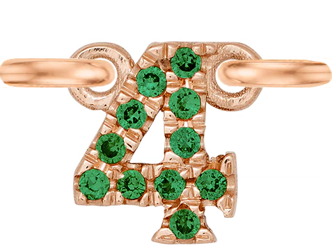 Rose Gold, Green Garnet Number - Image 7