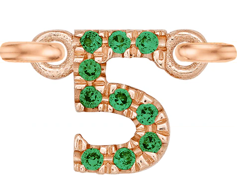 Rose Gold, Green Garnet Number - Image 8