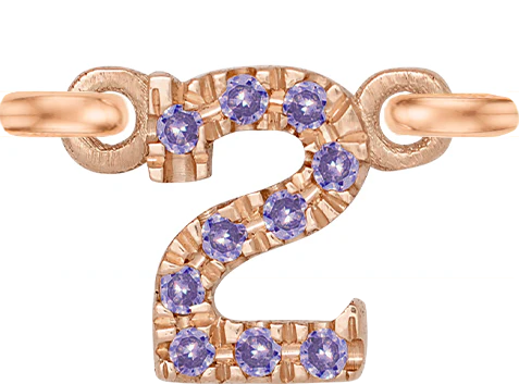 Rose Gold, Lilac Sapphire Number - Image 5