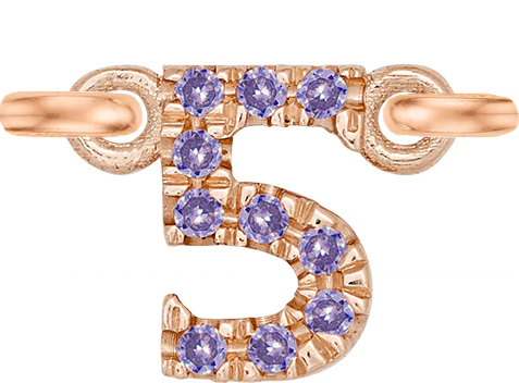 Rose Gold, Lilac Sapphire Number - Image 8