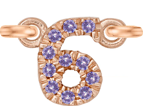 Rose Gold, Lilac Sapphire Number - Image 9