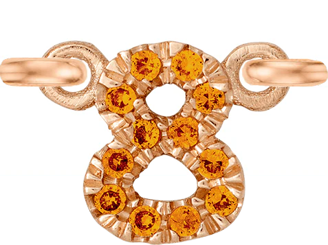 Rose Gold, Orange Sapphire Number - Image 11