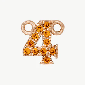 Rose Gold, Orange Sapphire Number - Image 17