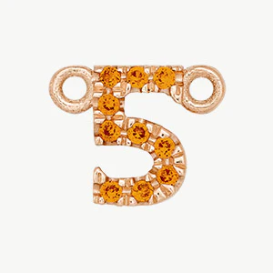 Rose Gold, Orange Sapphire Number - Image 18
