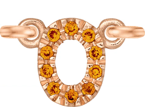 Rose Gold, Orange Sapphire Number - Image 3