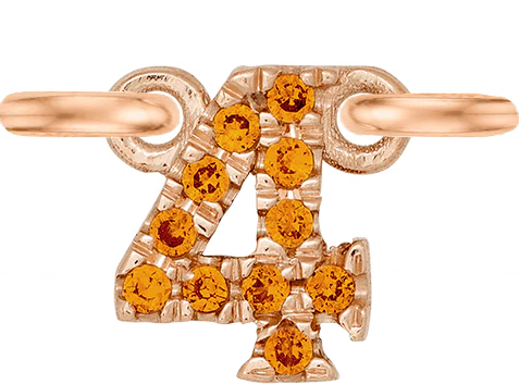 Rose Gold, Orange Sapphire Number - Image 7