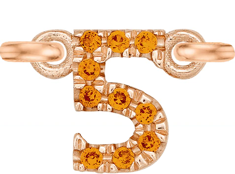 Rose Gold, Orange Sapphire Number - Image 8