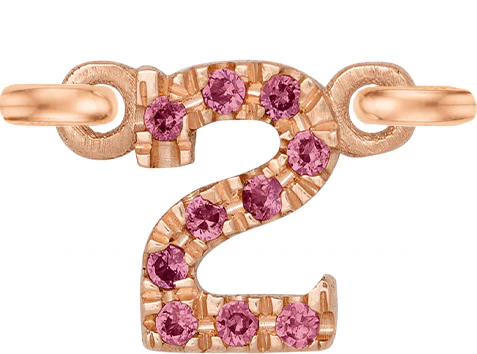 Rose Gold, Pink Sapphire Number - Image 5