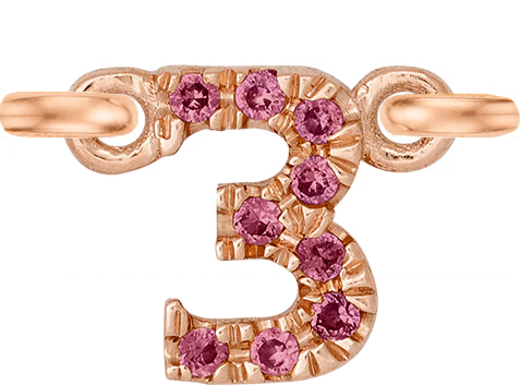 Rose Gold, Pink Sapphire Number - Image 6