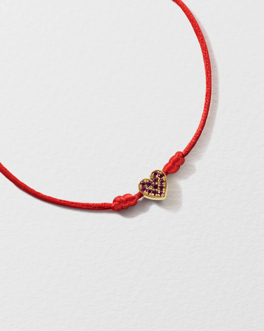 Ruby Heart String Bracelet - Image 3
