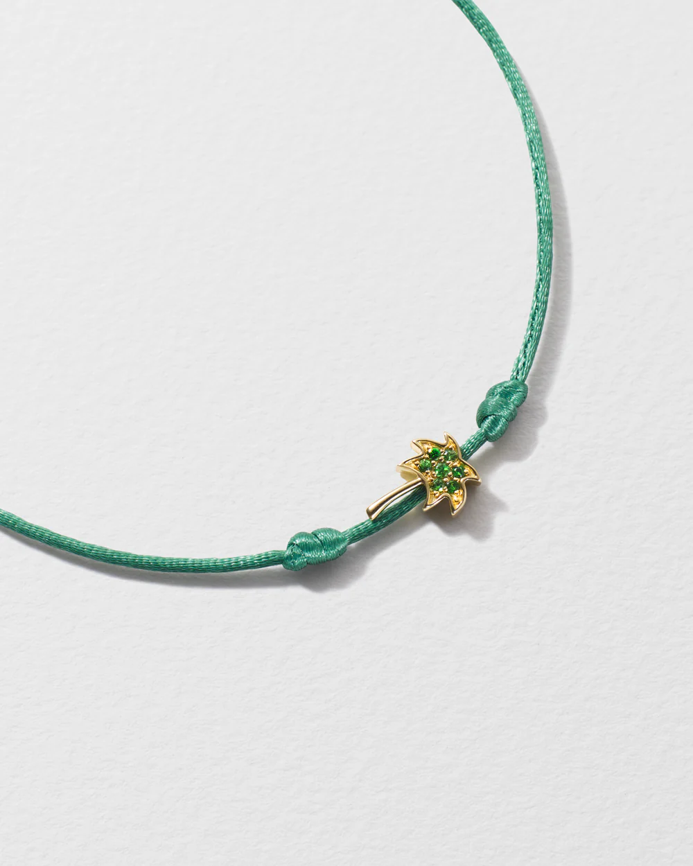 Tsavorite Palm Tree String Bracelet - Image 3
