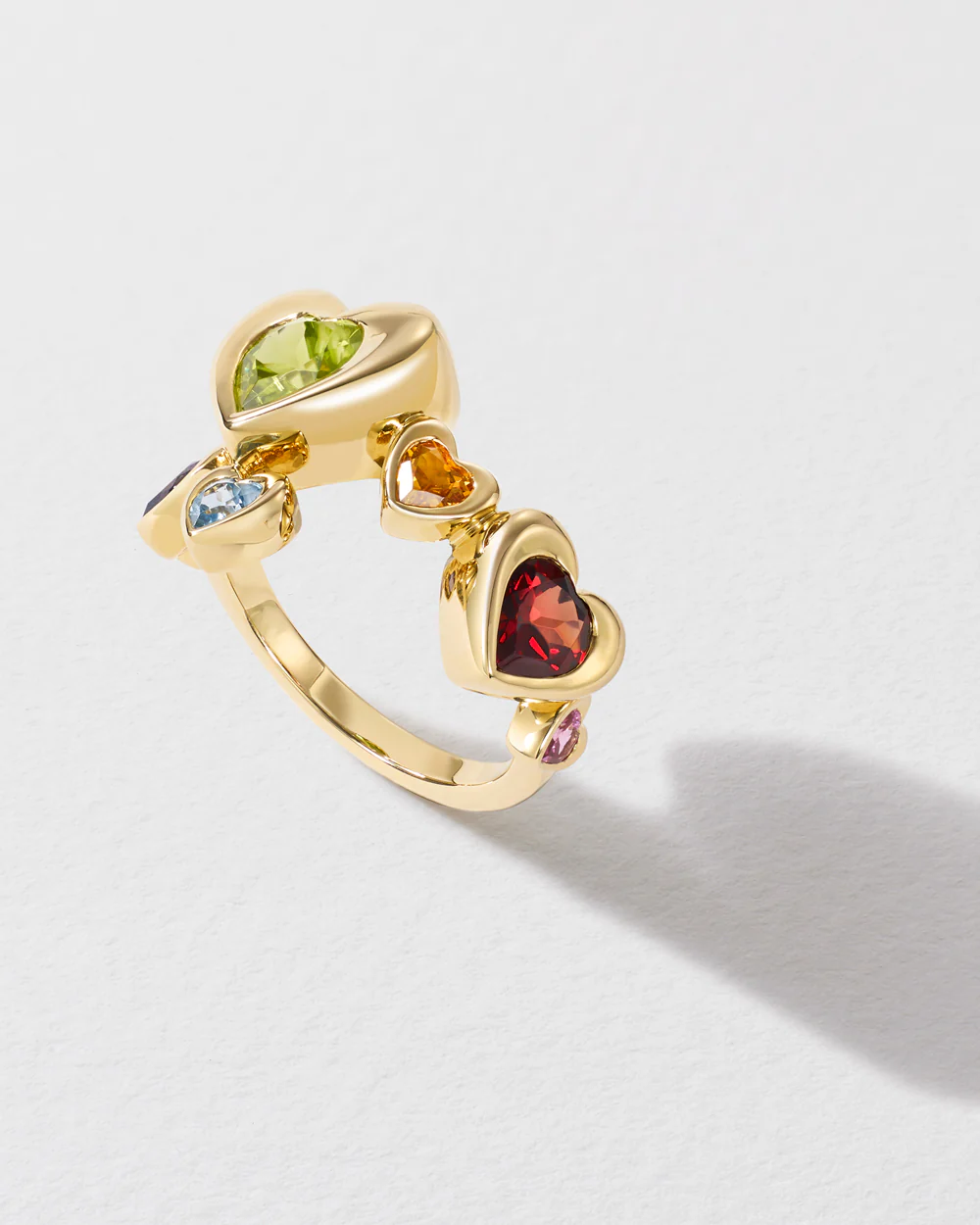 Twisted Heart Stack Ring - Image 3