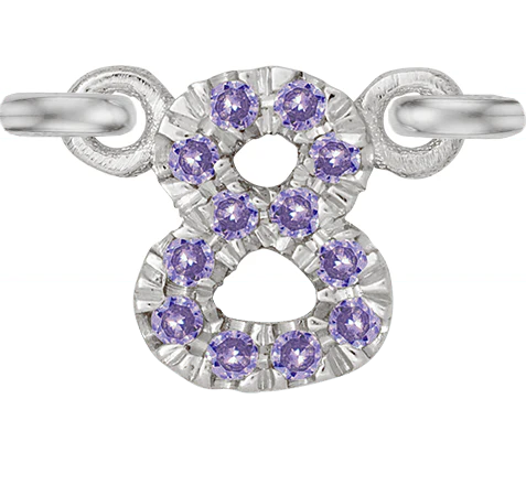 White Gold, Lilac Sapphire Number - Image 10