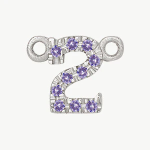White Gold, Lilac Sapphire Number - Image 15