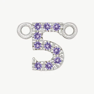 White Gold, Lilac Sapphire Number - Image 18