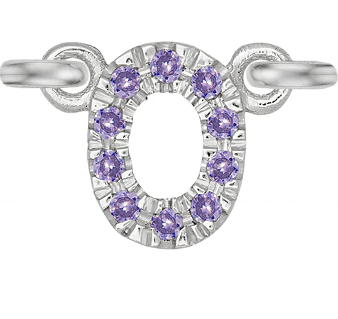 White Gold, Lilac Sapphire Number - Image 3