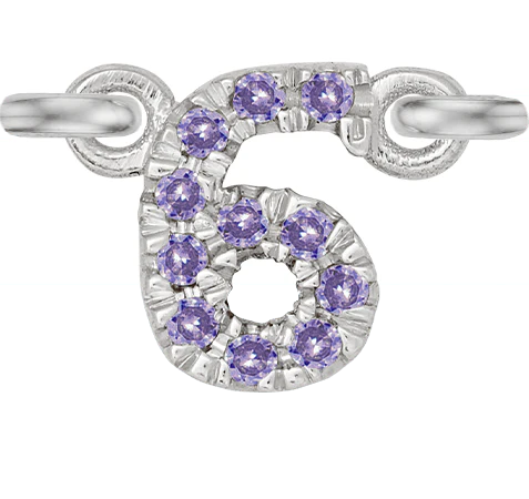 White Gold, Lilac Sapphire Number - Image 9