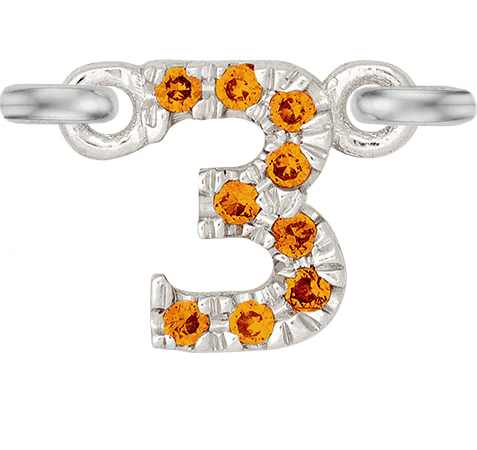 White Gold, Orange Sapphire Number - Image 10