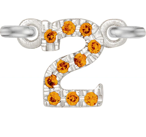 White Gold, Orange Sapphire Number - Image 11