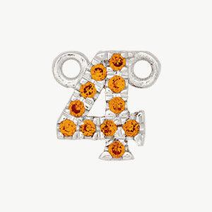 White Gold, Orange Sapphire Number - Image 17
