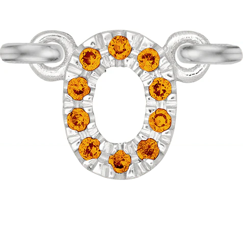 White Gold, Orange Sapphire Number - Image 3