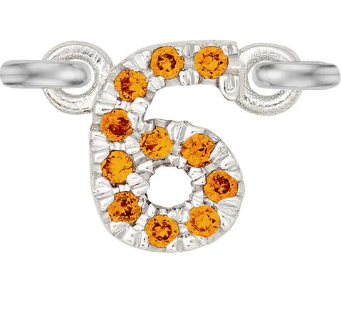 White Gold, Orange Sapphire Number - Image 7