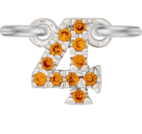 White Gold, Orange Sapphire Number - Image 9