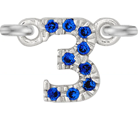 White Gold, Blue Sapphire Number - Image 6