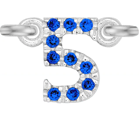 White Gold, Blue Sapphire Number - Image 8