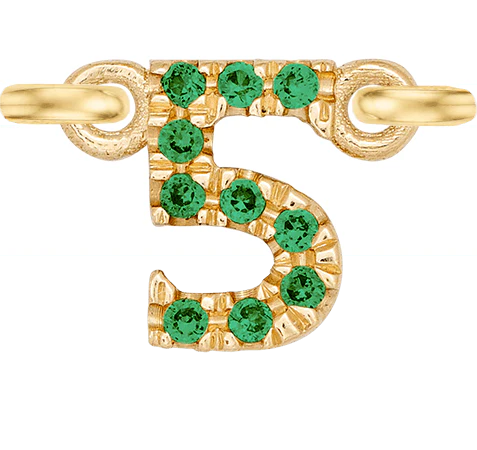 Yellow Gold, Green Garnet Number - Image 8