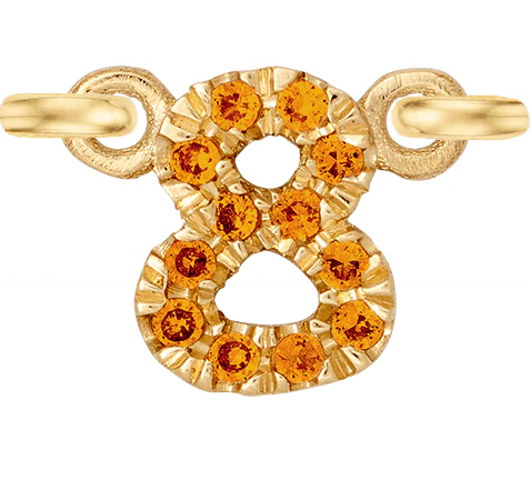 Yellow Gold, Orange Sapphire Number - Image 11