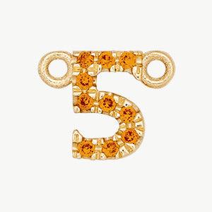Yellow Gold, Orange Sapphire Number - Image 17
