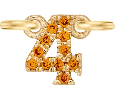 Yellow Gold, Orange Sapphire Number - Image 7