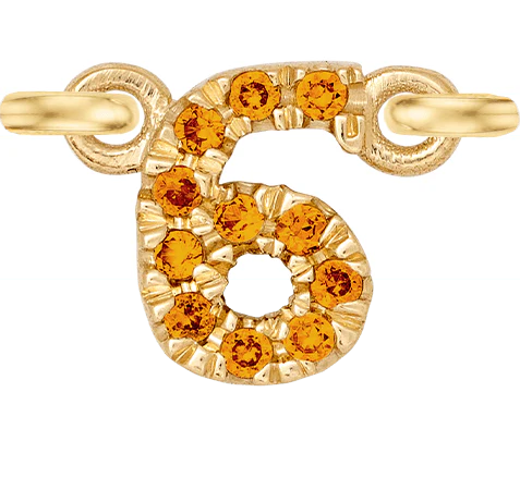 Yellow Gold, Orange Sapphire Number - Image 9