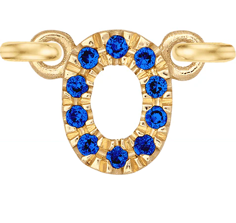 Yellow Gold, Blue Sapphire Number - Image 3