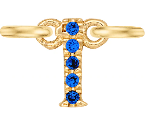 Yellow Gold, Blue Sapphire Number - Image 4