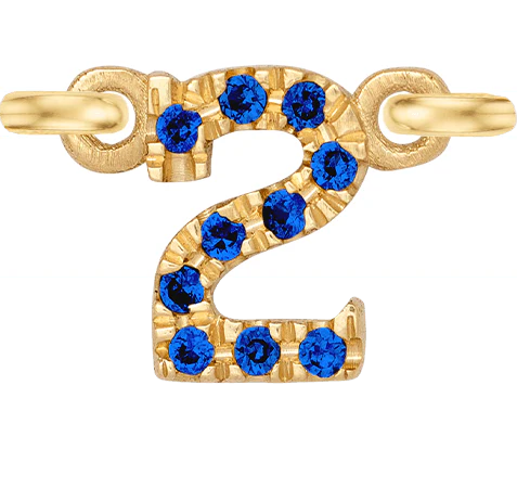 Yellow Gold, Blue Sapphire Number - Image 5