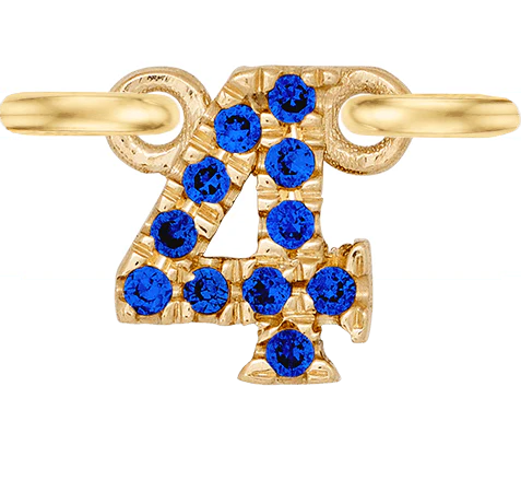 Yellow Gold, Blue Sapphire Number - Image 7