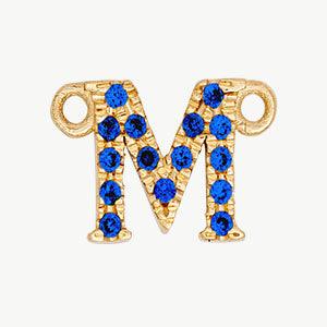 Yellow Gold, Blue Sapphire Letter - Image 41