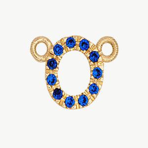 Yellow Gold, Blue Sapphire Letter - Image 43