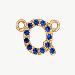 Yellow Gold, Blue Sapphire Letter - Image 45