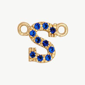 Yellow Gold, Blue Sapphire Letter - Image 47