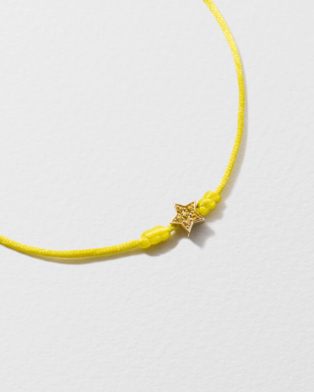 Yellow Sapphire Star String Bracelet - Image 3